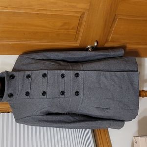 Esprit Gray Wool Peacoat size Medium